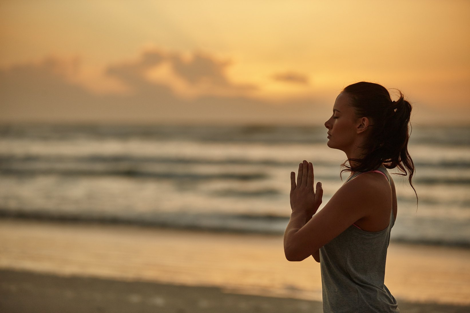 Sunset namaste